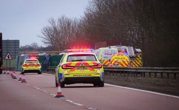 Passenger who died in A90 crash involving lorry and van named