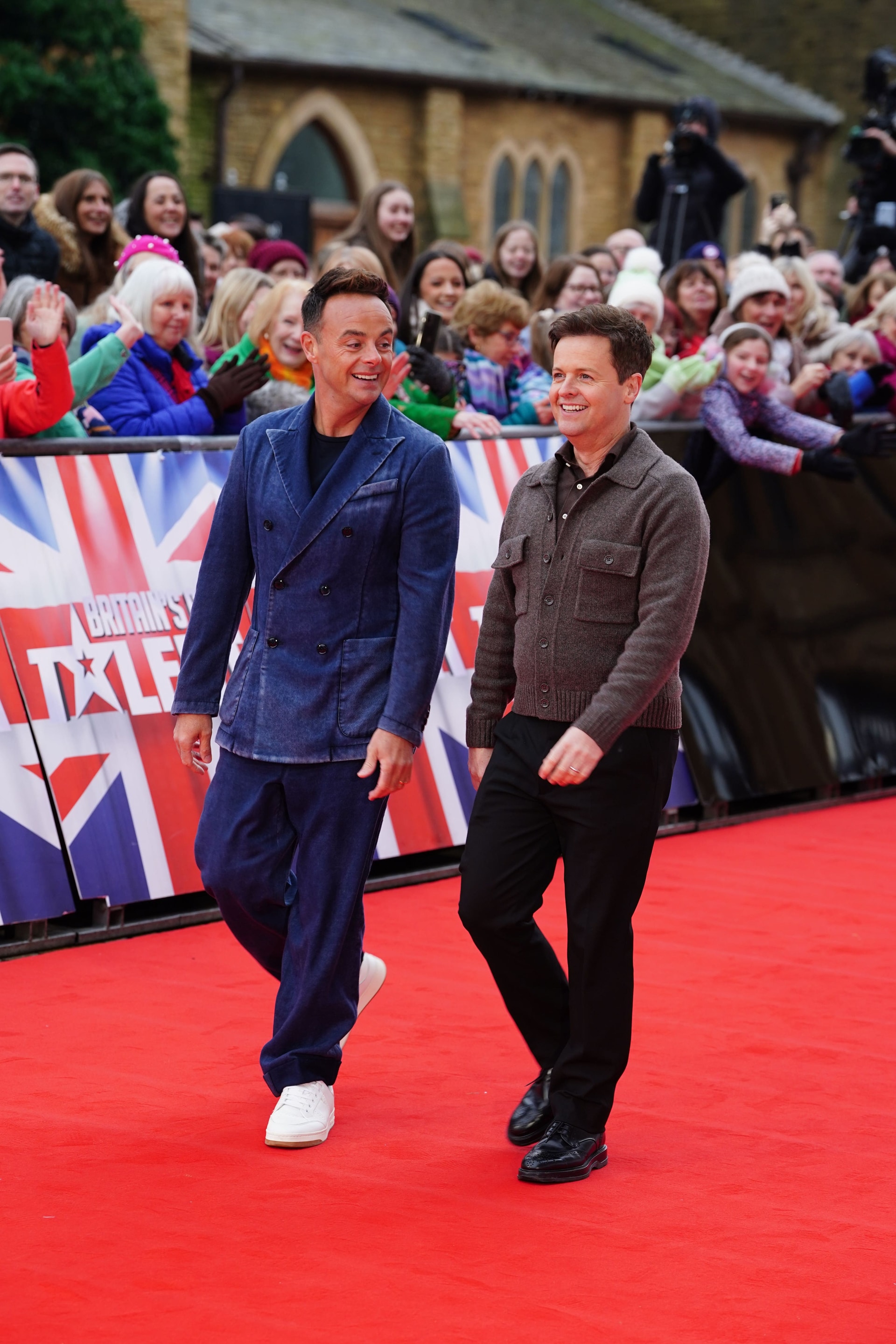 Presenters Ant McPartlin (left) and Declan Donnelly arriving for Britain’s Got Talent auditions at the Winter Gardens in Blackpool (Ian West/PA).