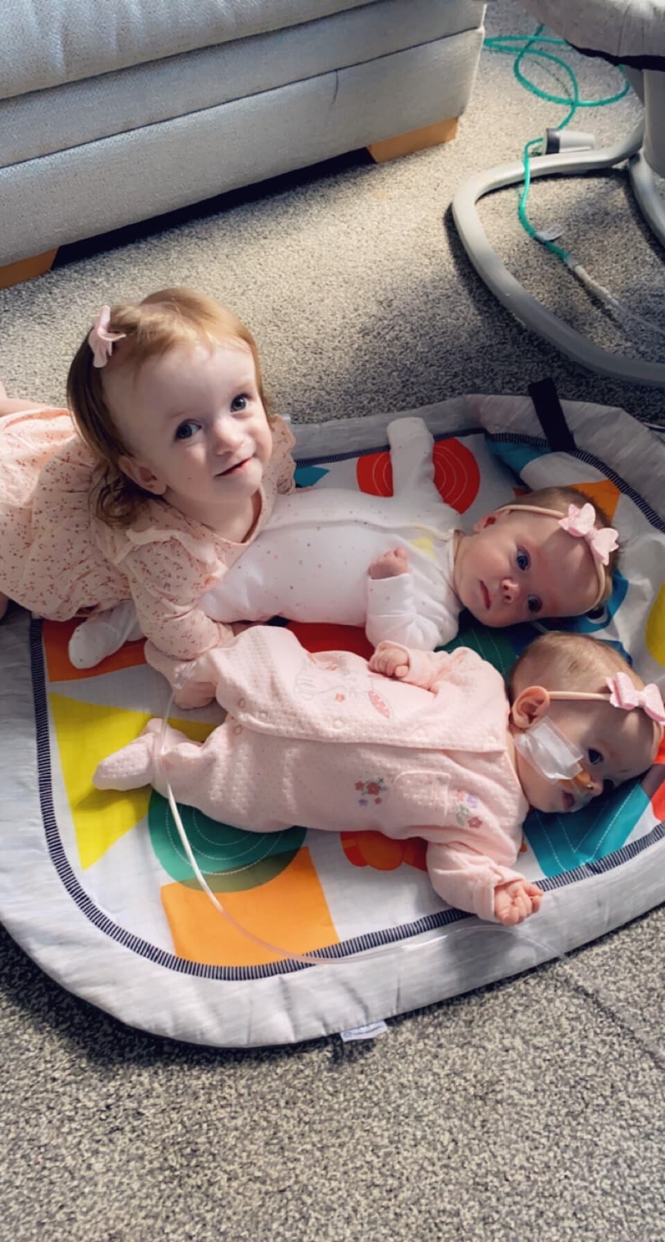 Ailie with her baby sisters