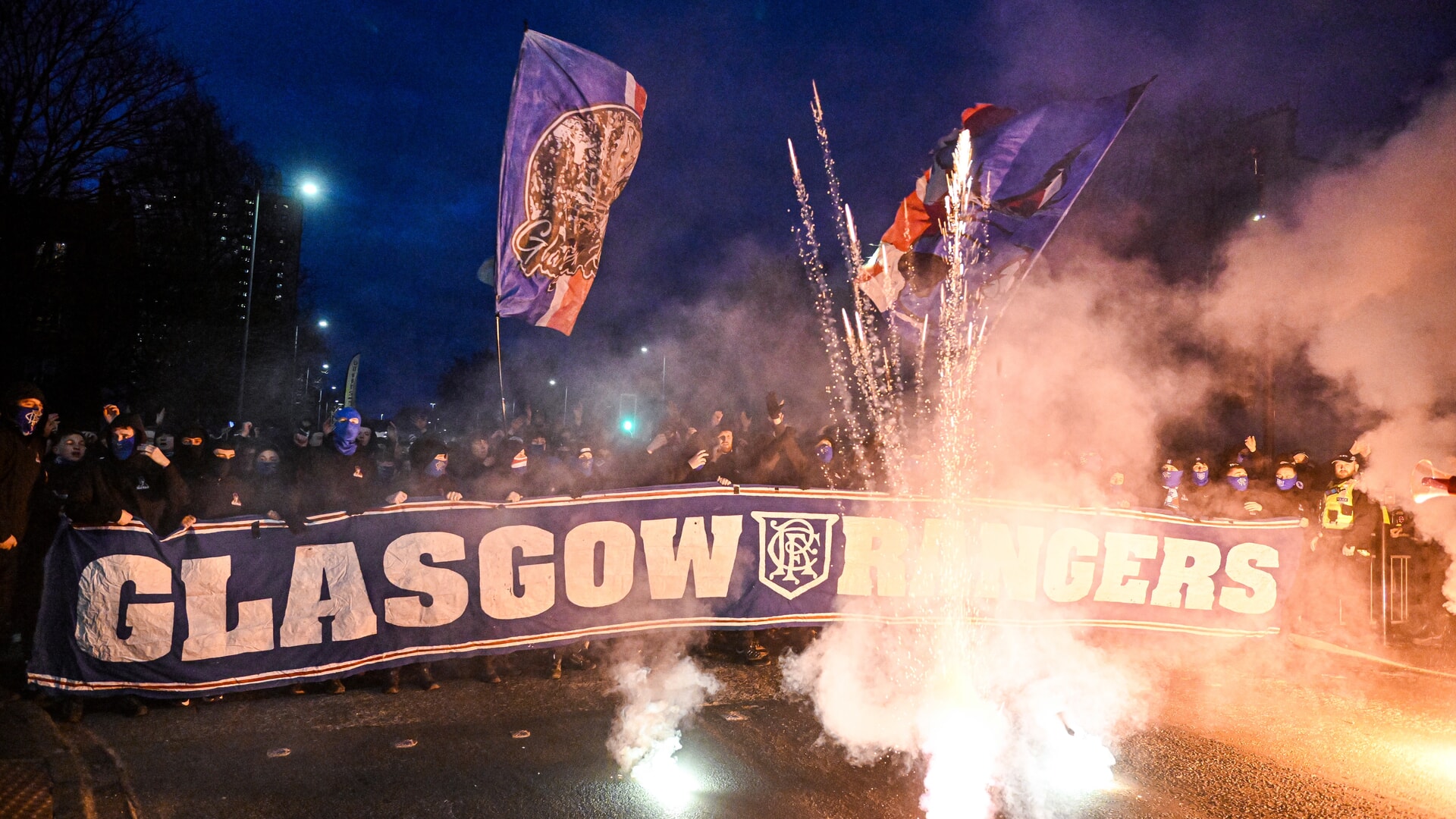 Two men were also arrested outside the stadium.