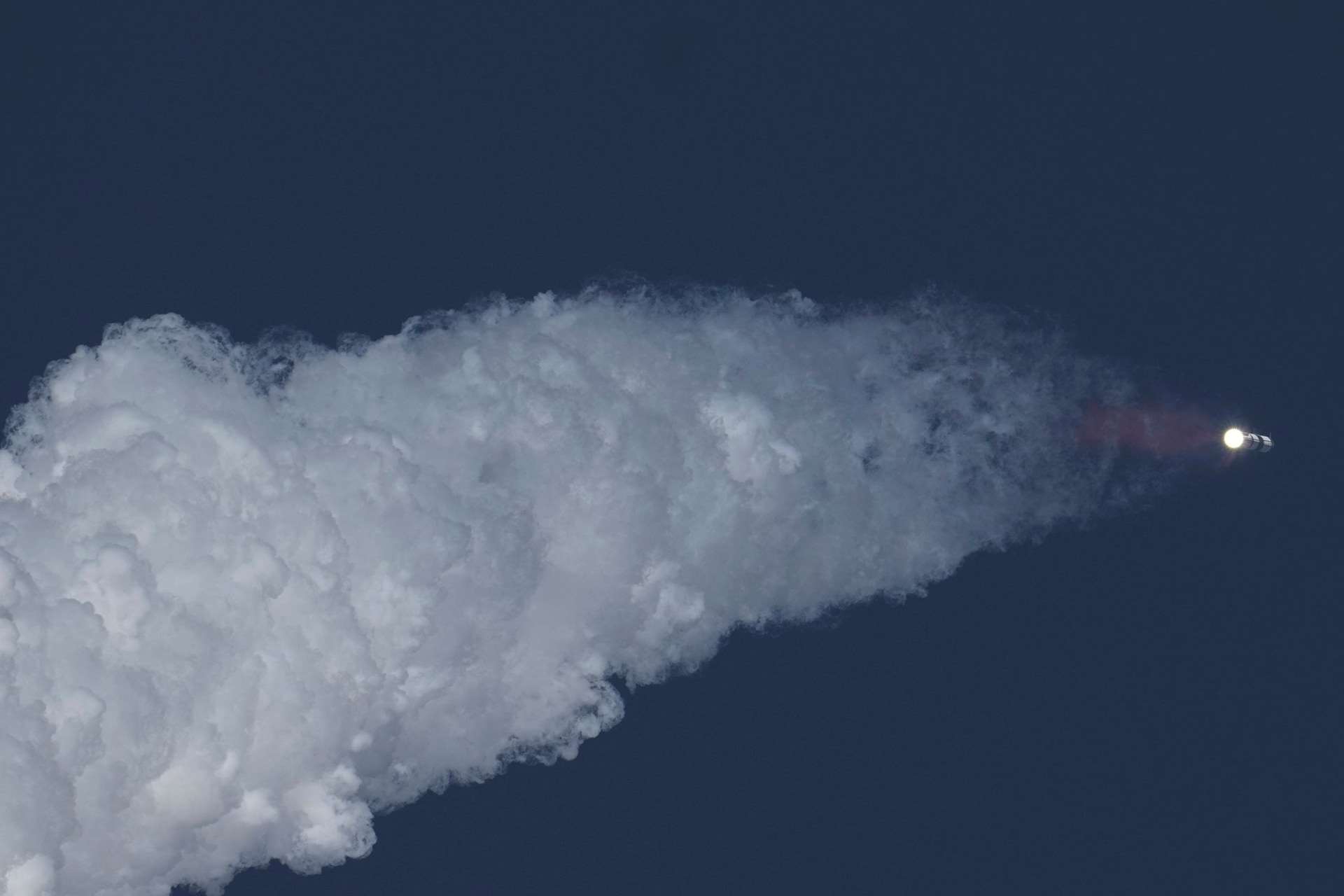 SpaceX’s Starship makes a test flight from Starbase in Boca Chica, Texas (AP/Eric Gay)