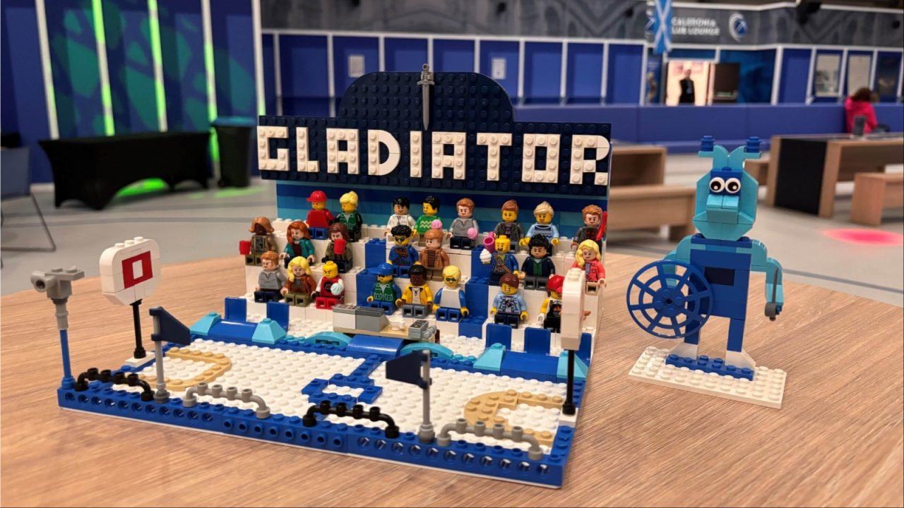 Five-year-old Caledonia Gladiators super fan Rory Kennedy impresses team with Lego arena