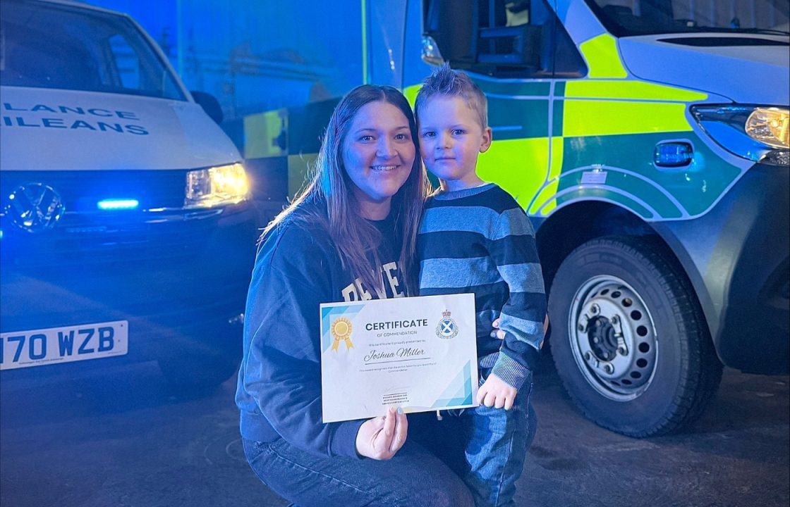 Scots boy praised for bravery after calling 999 while mum suffered asthma attack