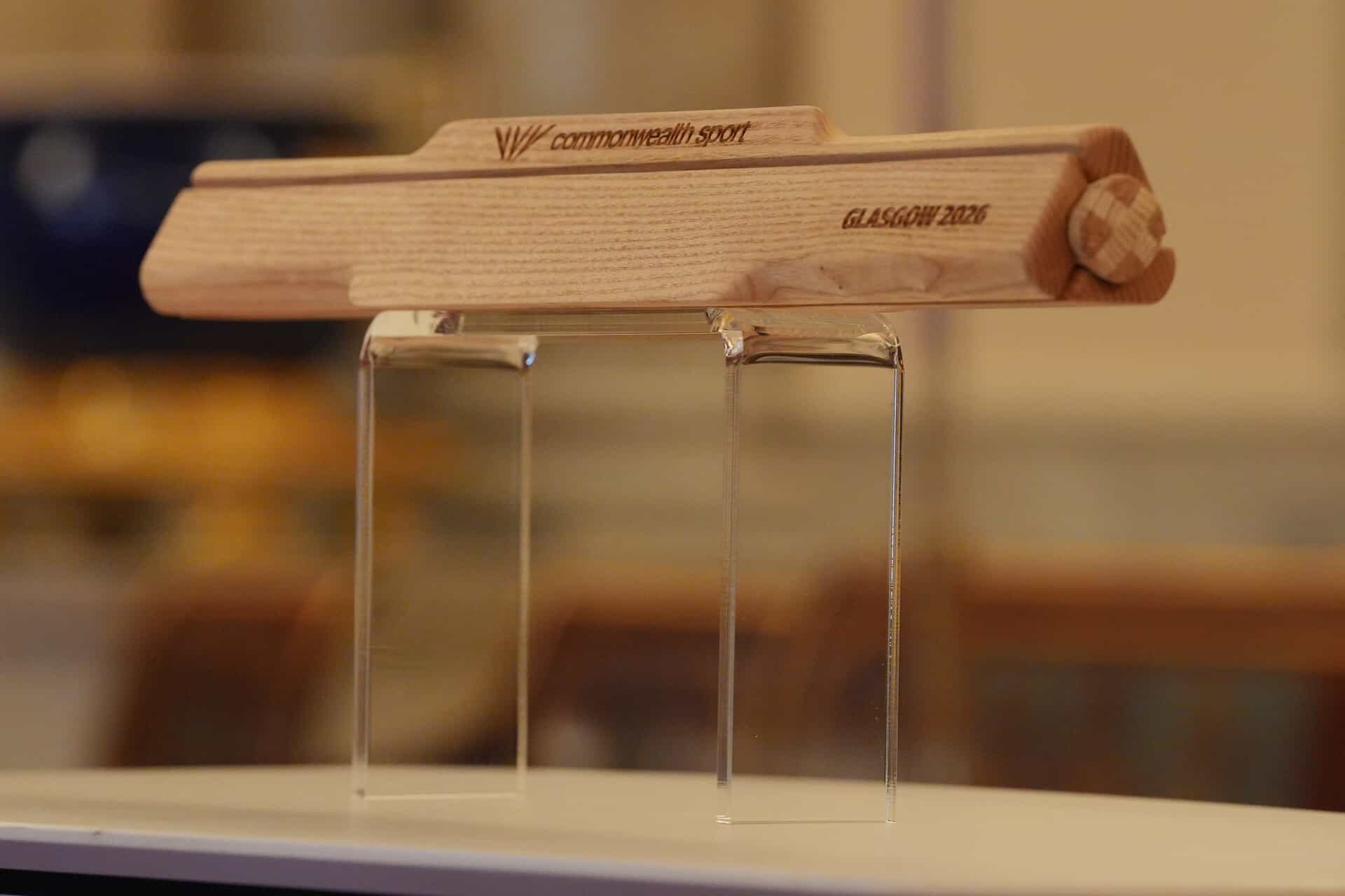 The sustainable Commonwealth baton was made with wood from Scotland.