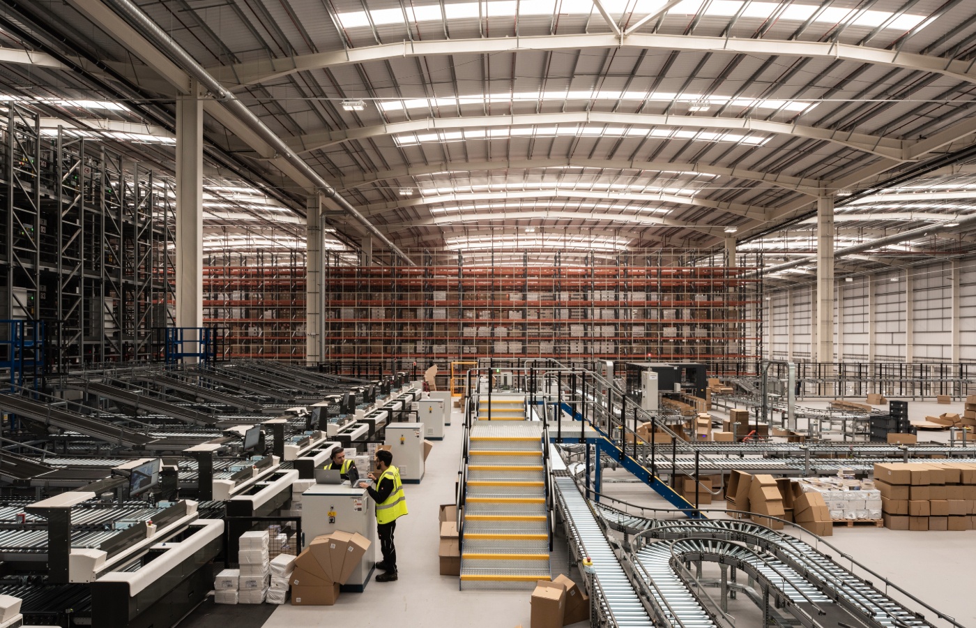 During its busiest periods the centre will distribute up to three million books a week.