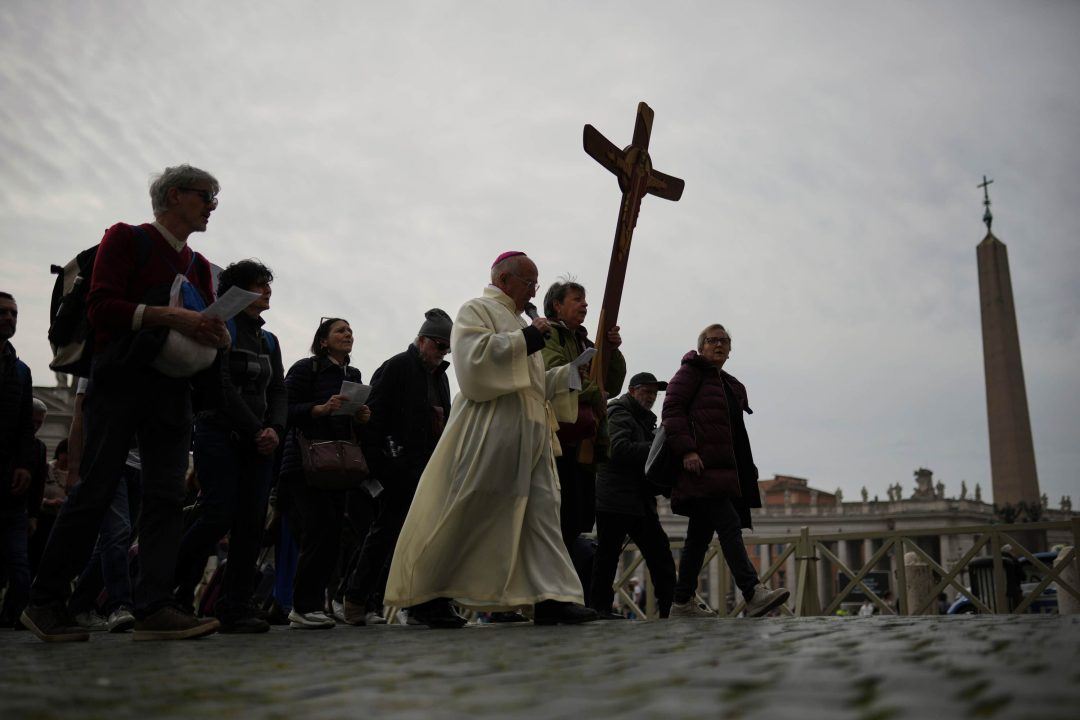 Pope Francis responding well to treatment for double pneumonia and showing ‘slight improvement’