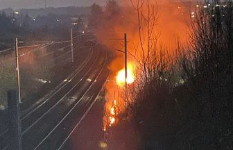 Train services facing delays after fire on line damages equipment