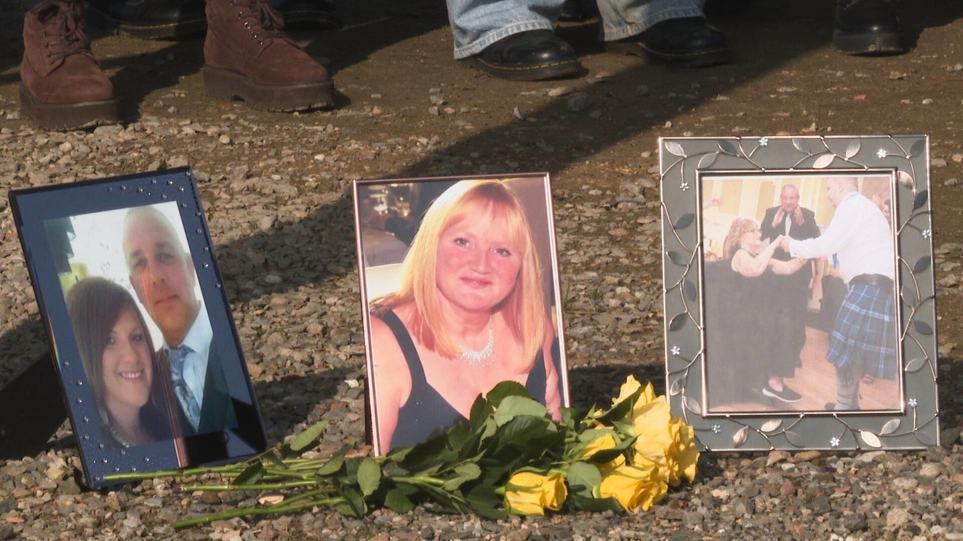 Families gathered to remember Covid victims five years on from pandemic at Glasgow Green. 