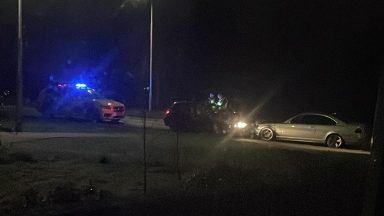 Manhunt launched after driver fled on foot following Fife car chase