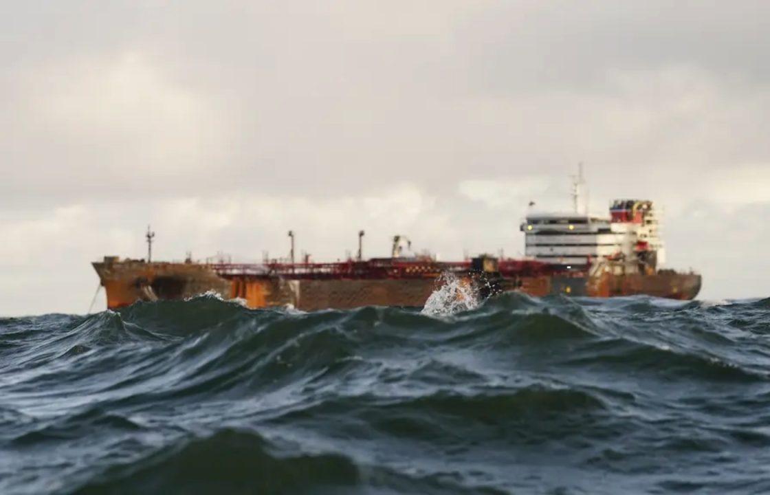 Fire on oil tanker involved in North Sea collision with cargo ship is out as crew