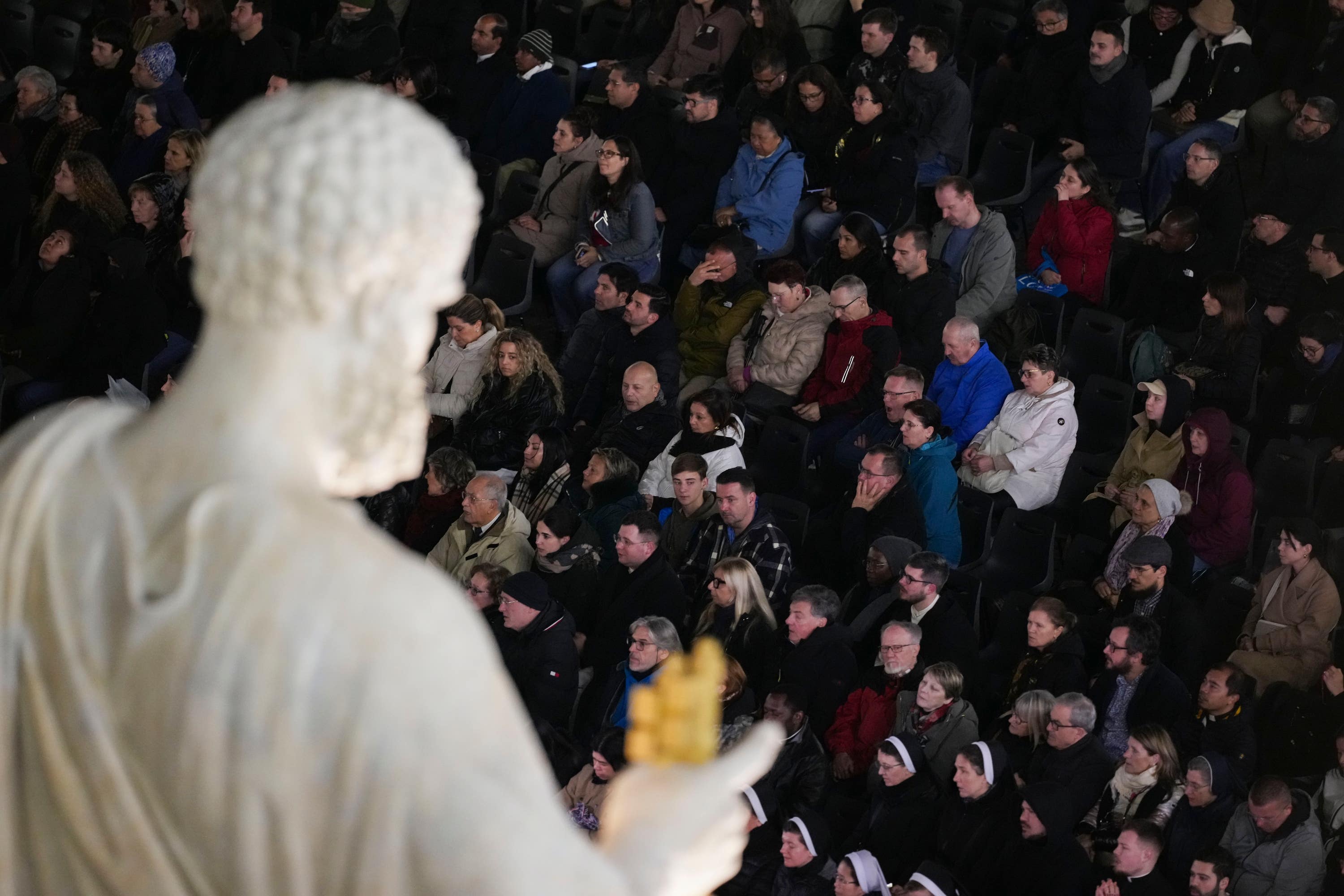 Doctors have been treating the pontiff at Rome’s Gemelli Hospital since February 14 (Andrew Medichini/AP).