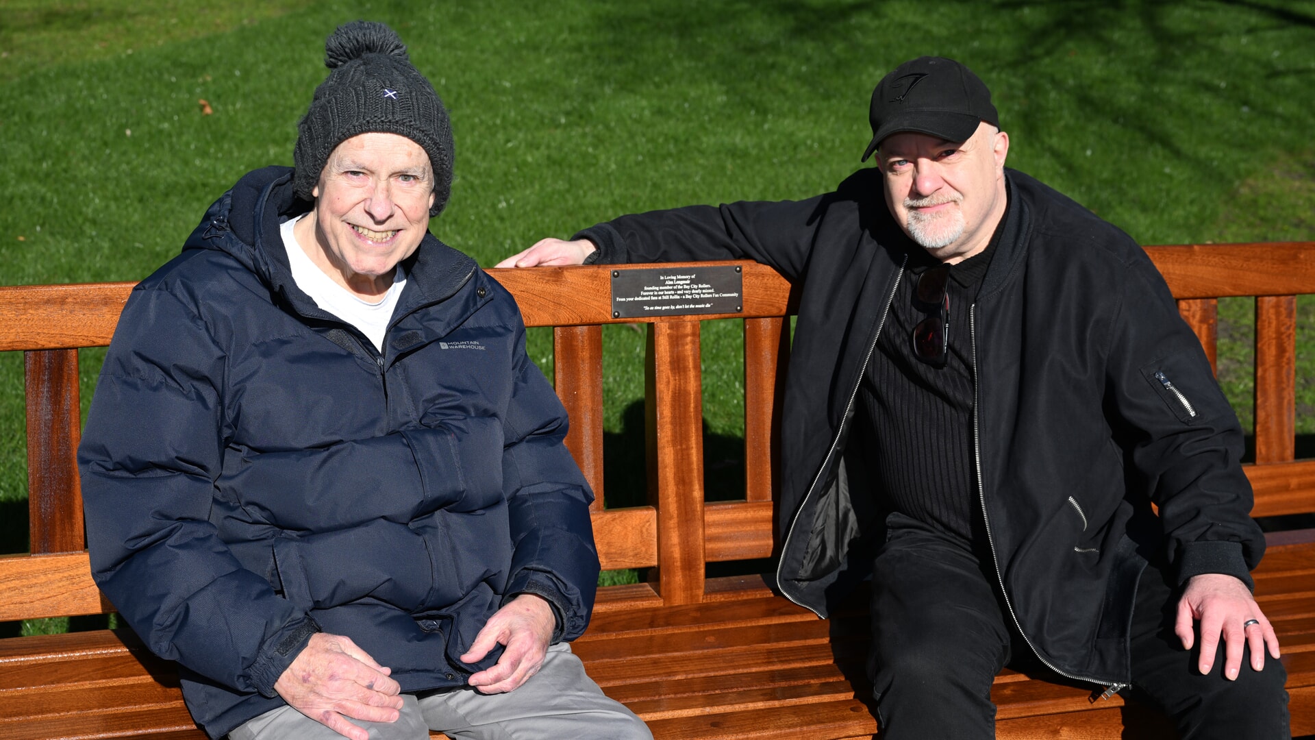 The benches were unveiled in Princes Street Gardens.