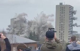 Wyndford tower blocks brought down by controlled explosion 