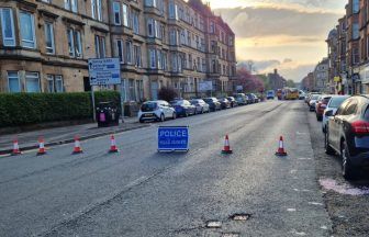 Glasgow road closed and diversions in place after crash