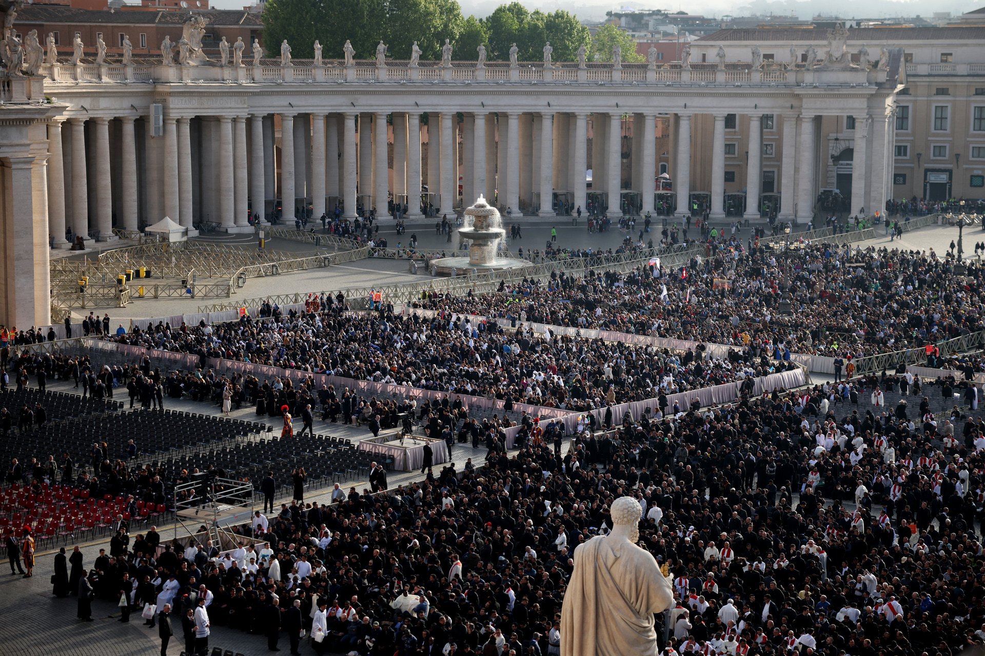 The funeral of Pope Francis is held at St. Peter's Square in Vatican City. (Getty Images)