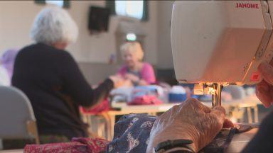 Edinburgh volunteers helping make period pads for refugees
