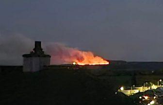 Fire crews still battling large wildfire in West Lothian