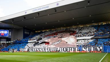 Rangers condemn ‘rebel scum’ banner and launch probe into thrown bottle at Old Firm Celtic match
