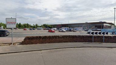 Hunt for three men after attempted theft of cash machine at Tesco supermarket