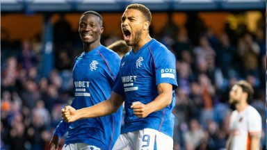 Cyriel Dessers brings up Rangers landmark with double in win over Dundee United