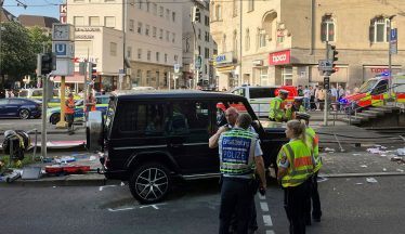Several injured as car drives into pedestrians in German city of Stuttgart