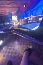 Father saw fairground waltzer car crash off track with children inside