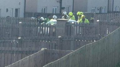 Car crashes into back garden after police chase through Dunfermline
