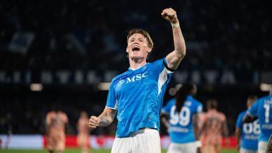 ‘McFratm’: Naples celebrates Scotland and Napoli star Scott McTominay with square sausage pizza