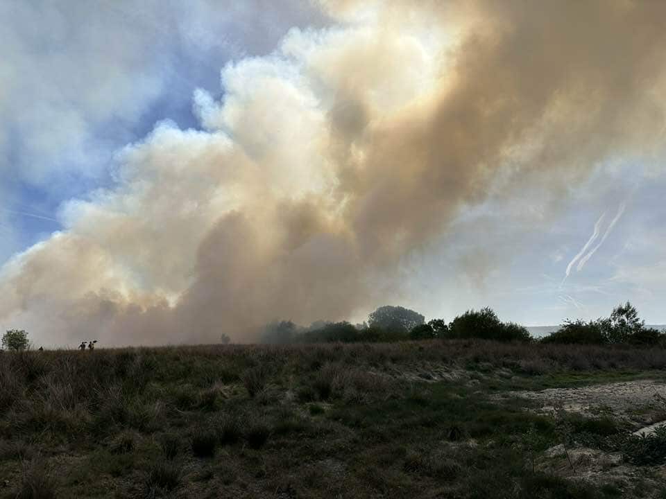 Large wildfire breaks out in East Ayrshire with public urged to avoid area