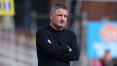 Tony Docherty ‘hugely frustrated’ by officials as Dundee go down to Motherwell