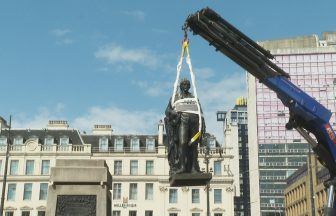 Statues removed from Glasgow’s George Square as redevelopment begins