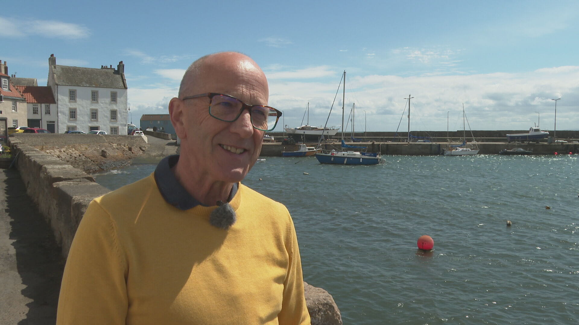Hugh Wallace is part of a group fundraising for a permanent memorial garden in St Monans. 