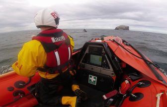 Two rescued from inflatable kayak blown out to sea by strong winds near North Berwick