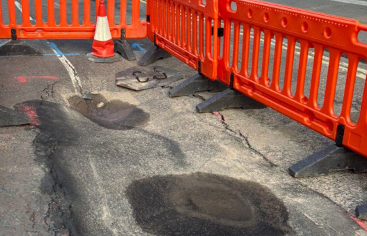 The affected sewer is located around four metres below the surface.