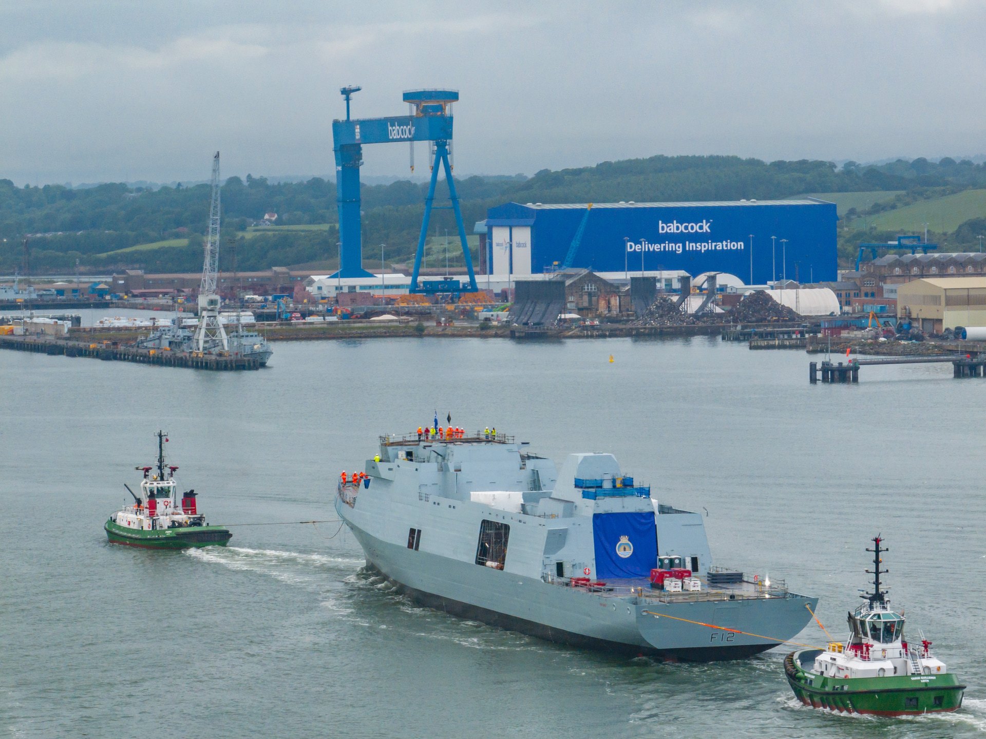 <em>HMS Venturer has taken to the water for the first tim</em>e.”/><cite class=cite>Peter Devlin</cite></div><figcaption aria-hidden=true><em>HMS Venturer has taken to the water for the first tim</em>e. <cite class=hidden>Peter Devlin</cite></figcaption></figure><p>“HMS Venturer’s first entry into the water is a clear demonstration of UK sovereign capability in action and the depth, resilience and expertise within Babcock’s Marine business.</p><p>“This latest milestone exhibits the excellent progress being made across our multi-build programme, which will see us deliver five complex warships for the Royal Navy within a decade.</p><p>“This is engineering at its best, delivered, together with our partners, with pride, purpose and precision. HMS Venturer is just the beginning.</p><p>“My grandfather used to work at Harland and Wolff, so being involved with Venturer’s first move into the Forth is a proud moment for me.”</p><p>Lieutenant Dai Guthrie, the frigate’s deputy marine engineer officer, said he was delighted to be involved at “such a historic moment as Venturer entered the water for the first time”.</p><p>He added: “The operation has been an embodiment of the team ethos that has been ingrained in the build process thus far and a symbol of the progress that’s being made to bring a frigate at the cutting edge of naval technology into service.”</p><p>Operating from Portsmouth, HMS Venturer and its four sister vessels will conduct a variety of duties from thwarting drug smuggling activities to conducting board and search security operations and providing disaster relief.</p><div class=