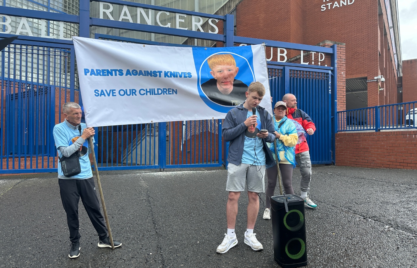 The Parents Against Knives march was joined by the family of Kory McCrimmon.