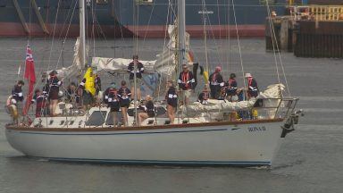Aberdeen waves farewell as Tall Ships Race boats depart