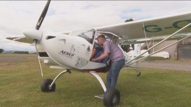Pupils take to the sky in plane they helped build
