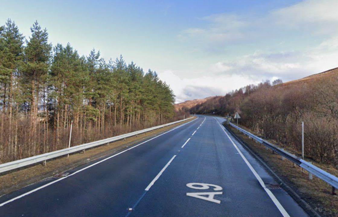 Hunt for vehicle involved in A9 crash which left campervan driver in hospital
