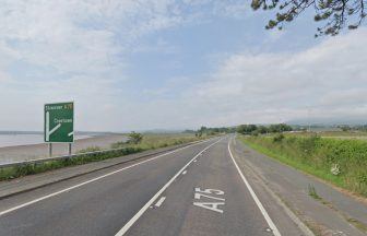 Driver in hospital after early morning A75 crash involving electric car and lorry