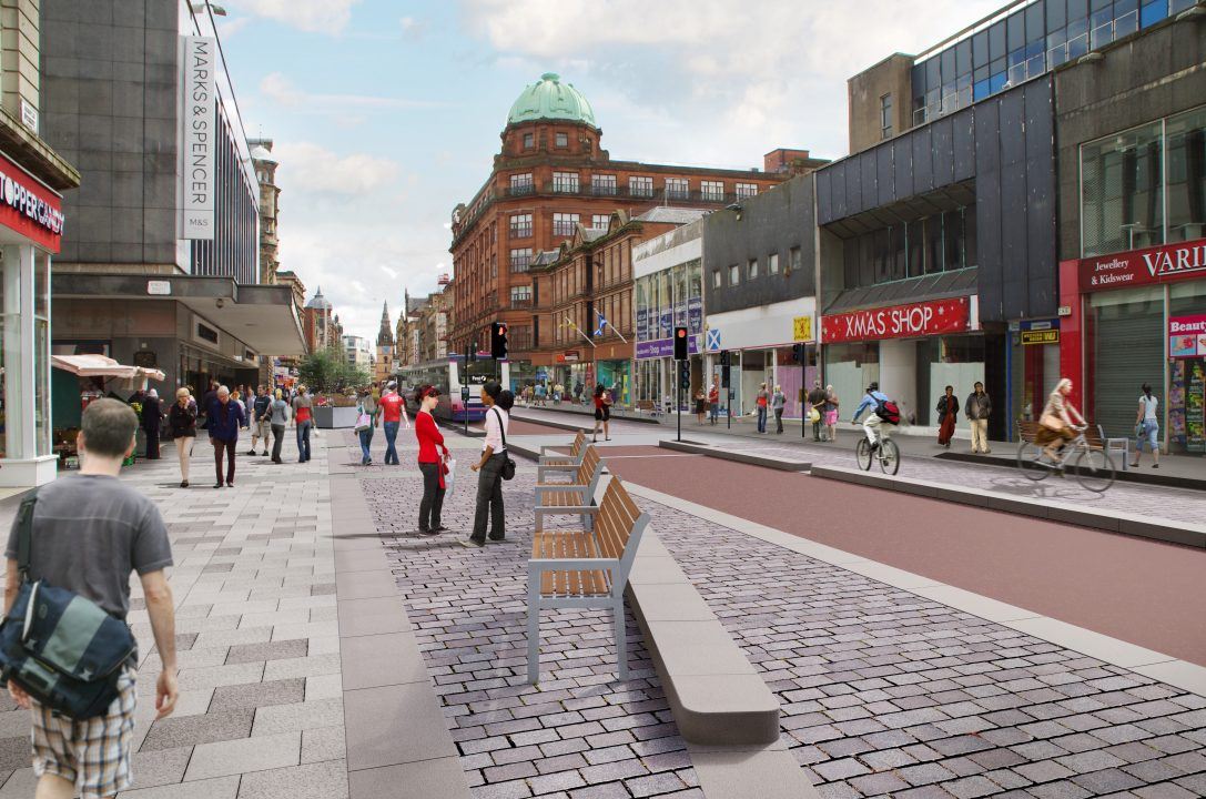 New images of Argyle Street redesign released as part of Glasgow Avenues project
