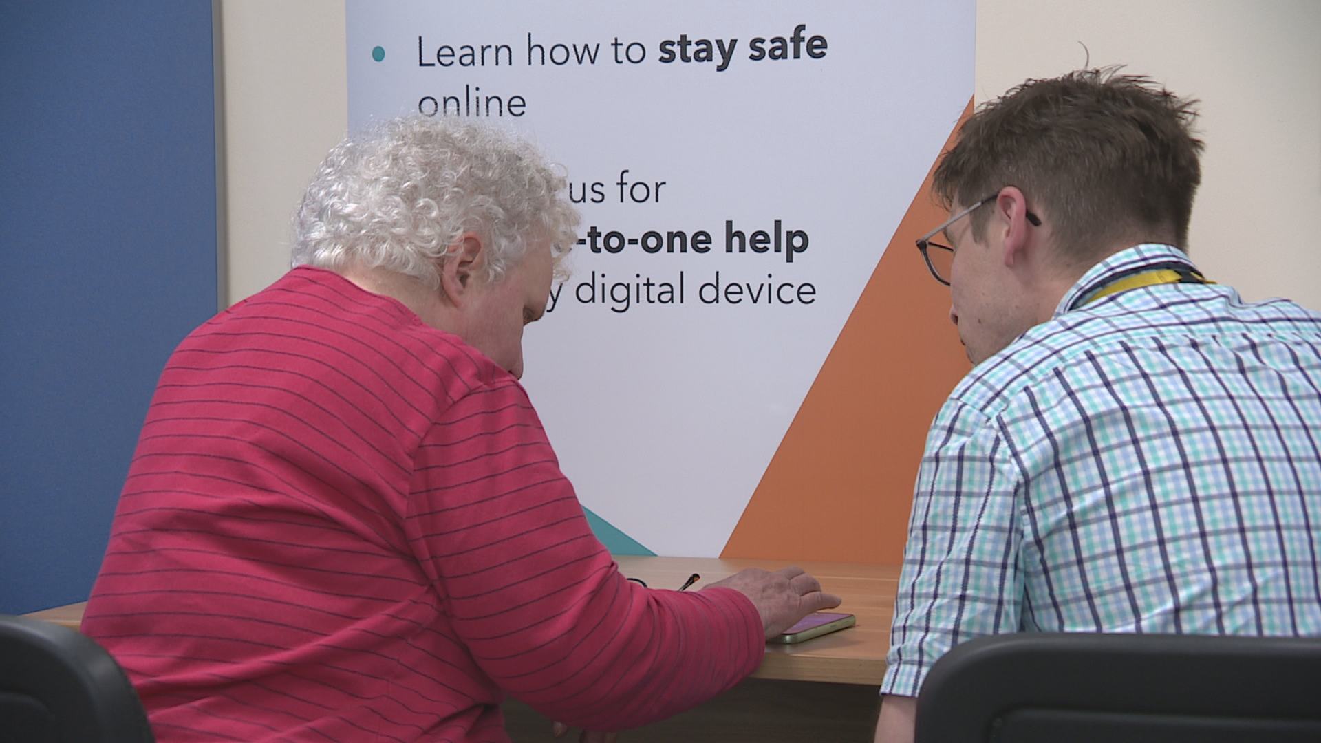 People can learn how to bank online safely at the banking hub