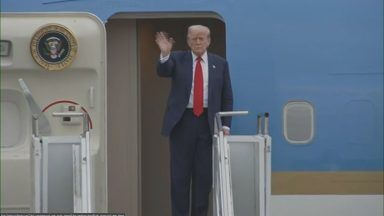 Trump in Scotland: US President Donald Trump arrives in Scotland ahead of meeting with Swinney