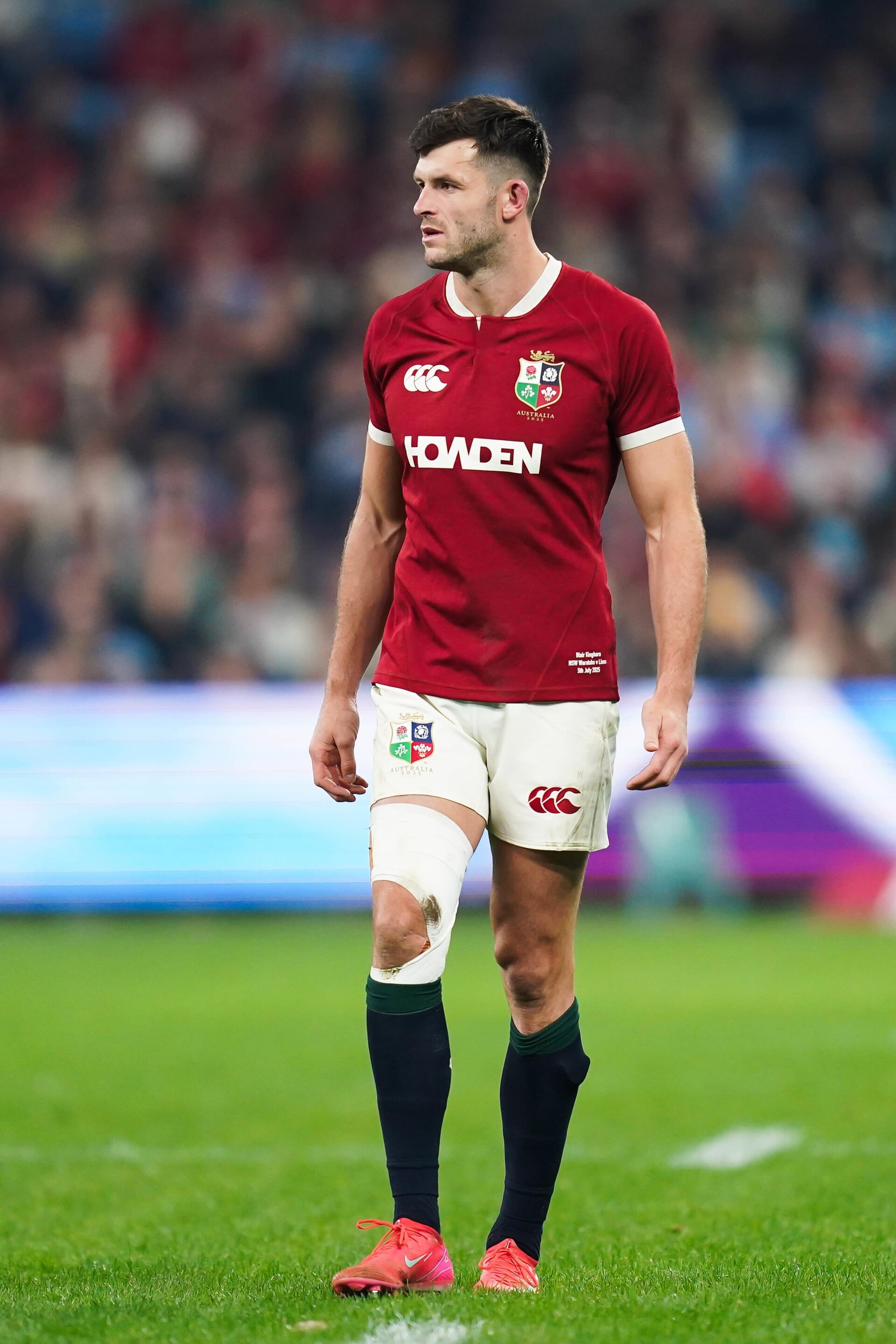 British and Irish Lions full-back Blair Kinghorn was undergoing a scan on Thursday.
