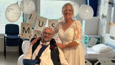 Couple tie knot at Dundee hospital after groom in life-changing motorbike accident