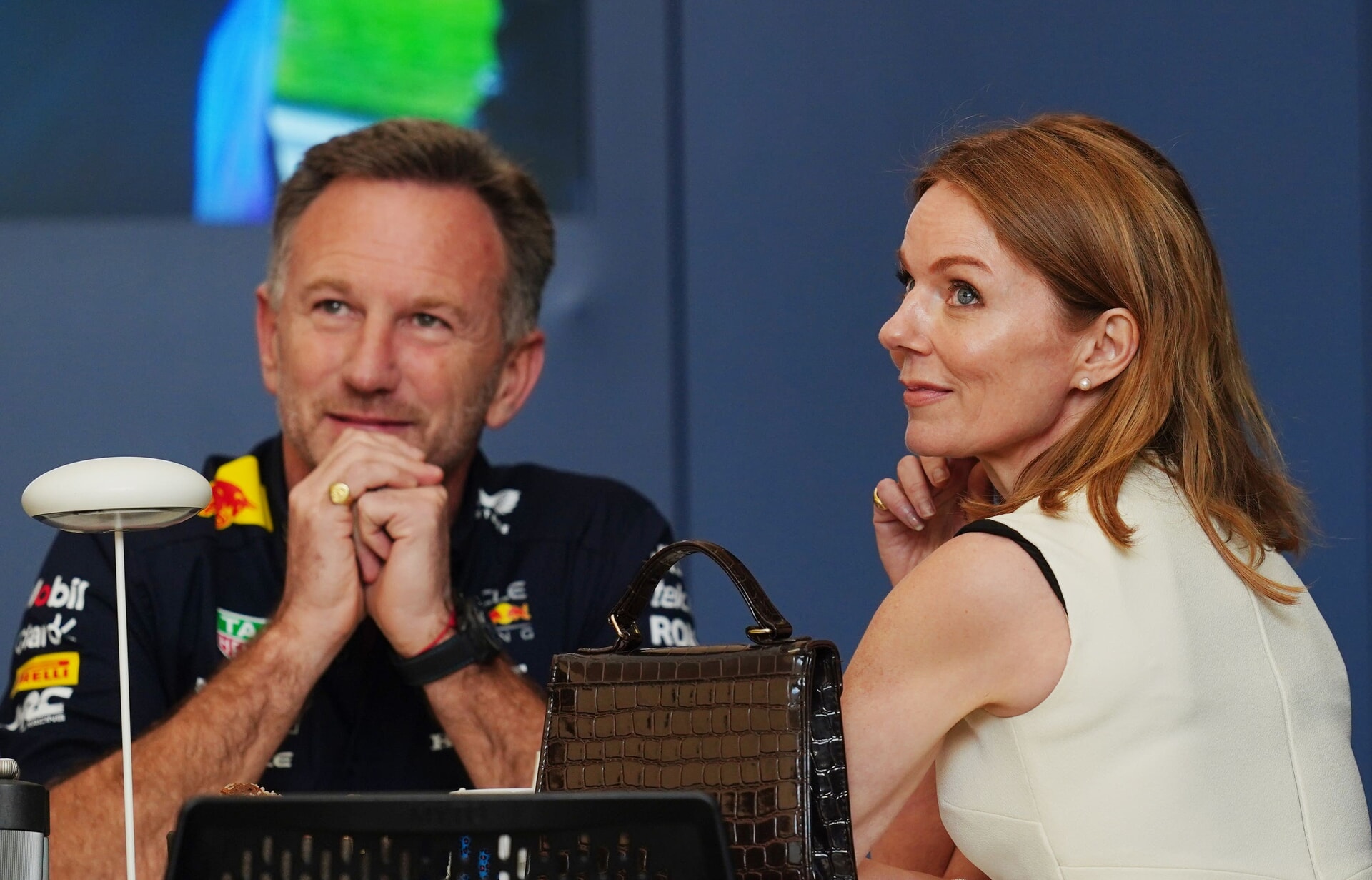 Christian Horner and his wife Geri at last year’s Bahrain Grand Prix.