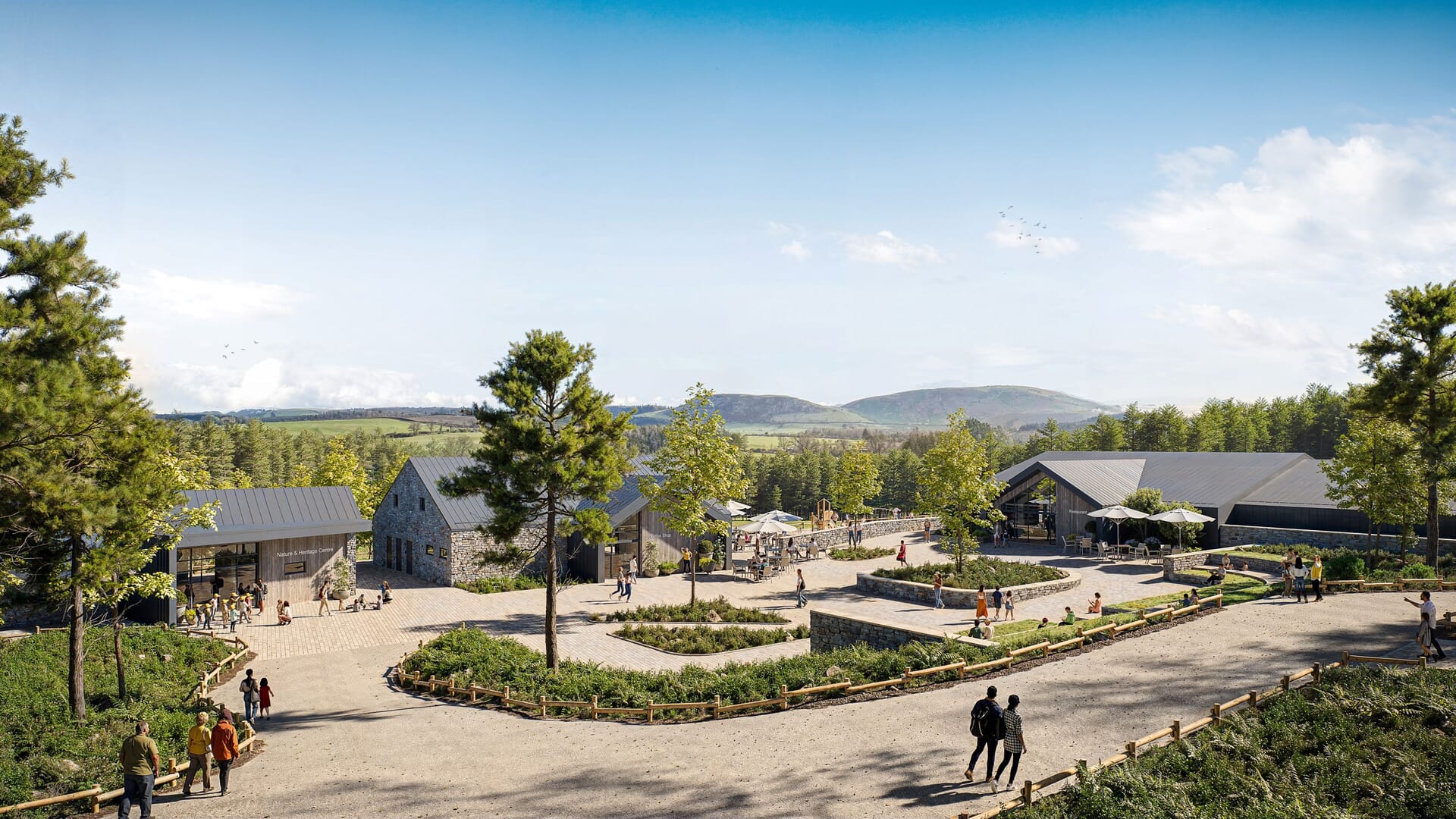 Center Parcs Scotland: CGI image of the Heritage & Nature Centre.