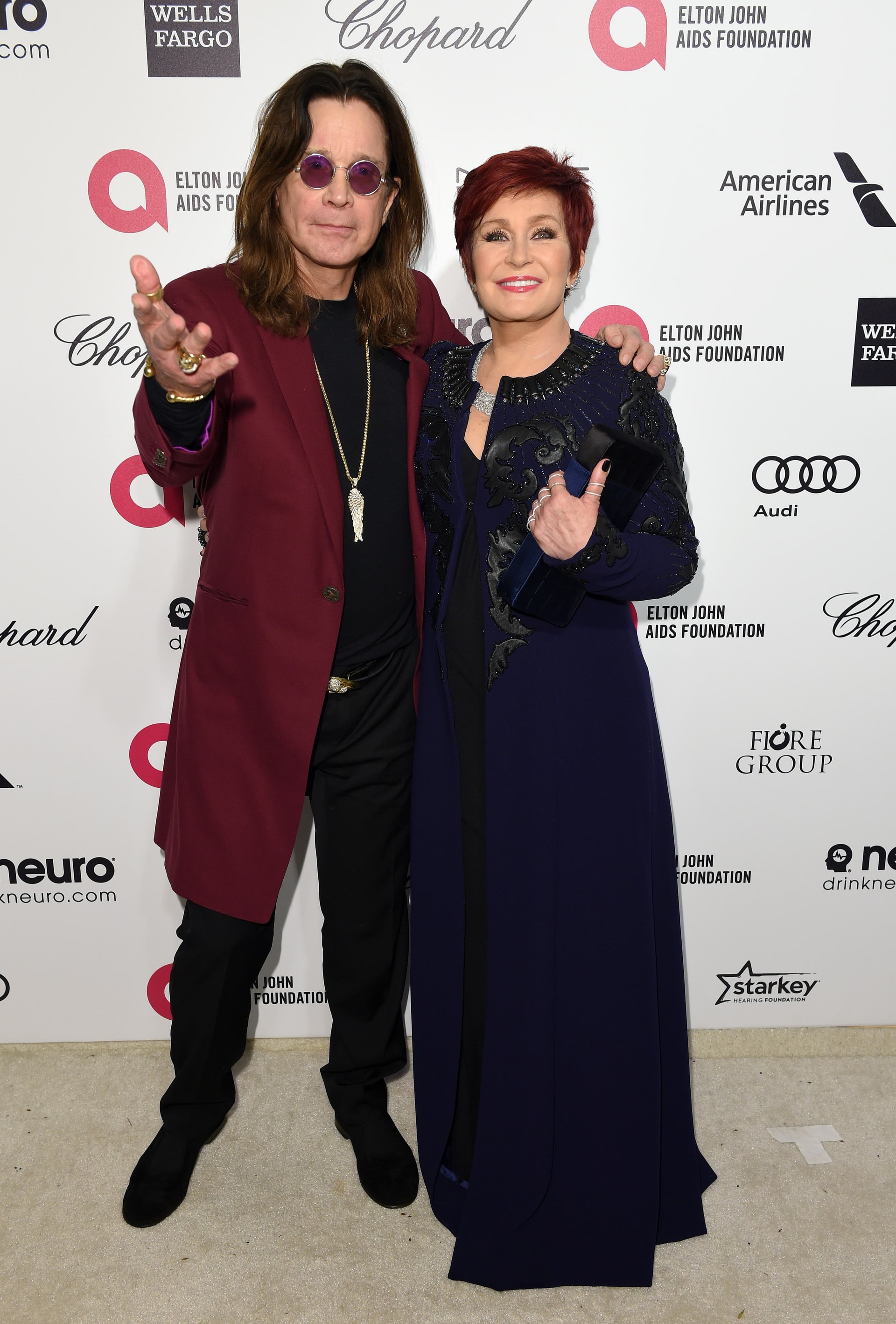 Ozzy Osbourne and Sharon Osbourne (PA).