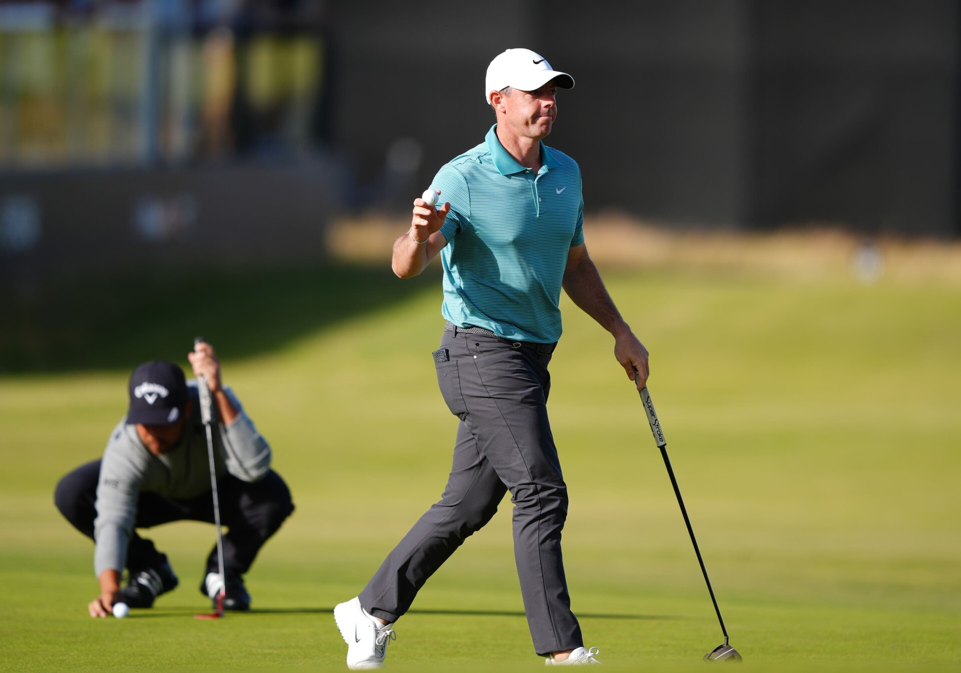 Rory McIlroy finished his round with three birdies.