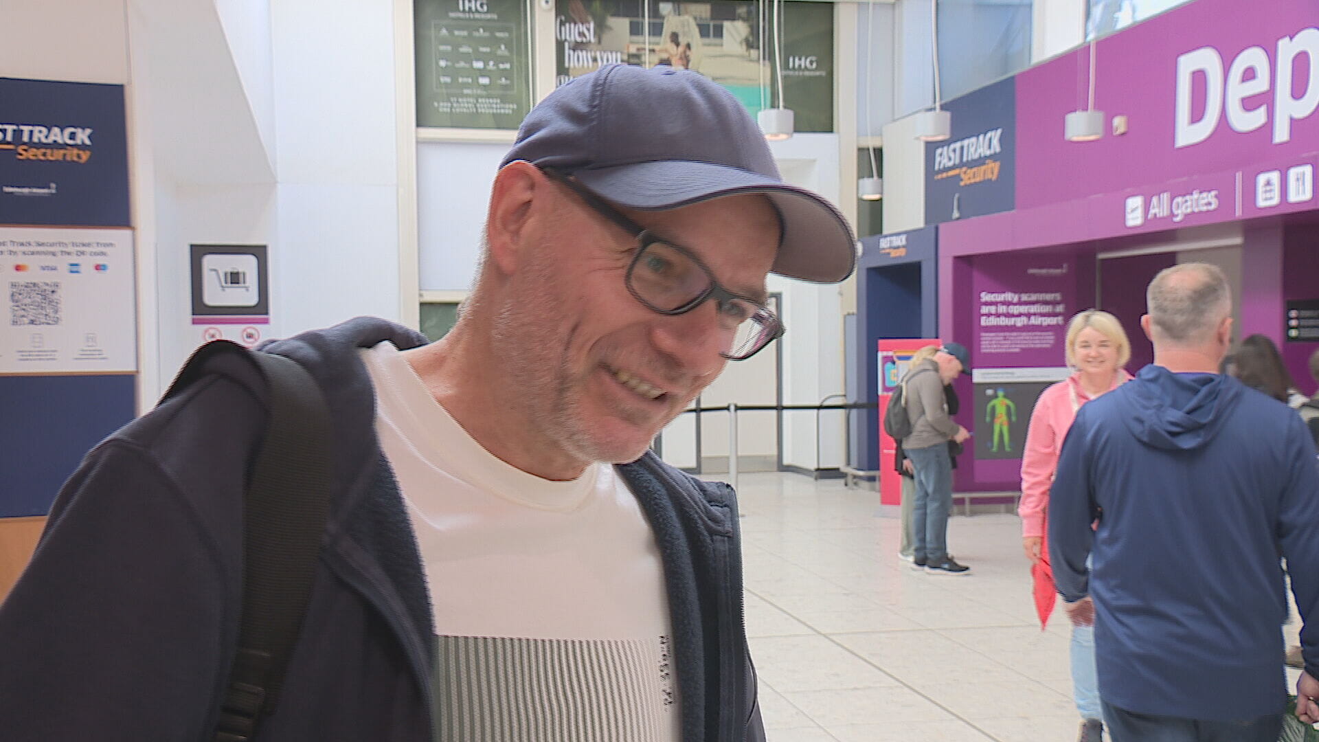 Passengers at Edinburgh Airport welcomed the 100ml rule change.